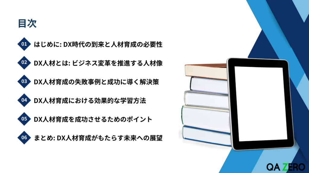 DX人材育成で実現する企業競争力の強化 目次